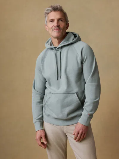 Faherty High Standard Fleece Hoodie In Gray
