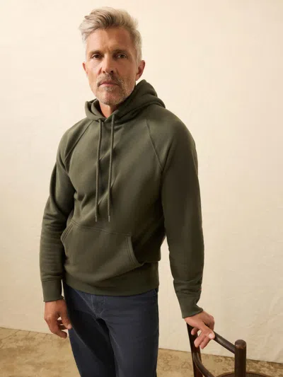 Faherty High Standard Fleece Hoodie In Green