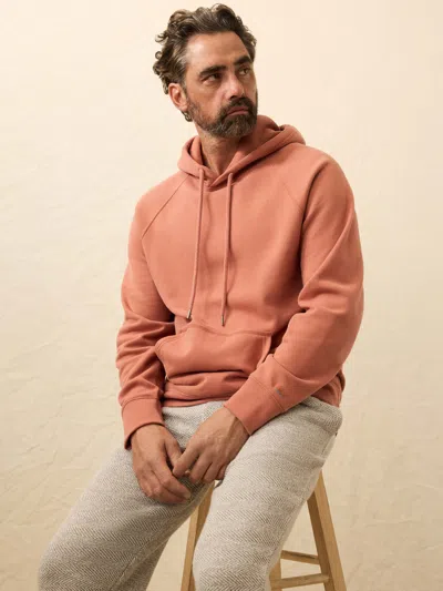 Faherty High Standard Fleece Hoodie In Pink