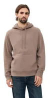 Faherty High Standard Fleece Hoodie Walnut Branch In Brown