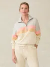 Faherty High Standard Fleece Quarter Zip In Golden Horizon