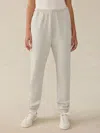 Faherty High Standard Fleece Sweatpant In Light Grey Heather