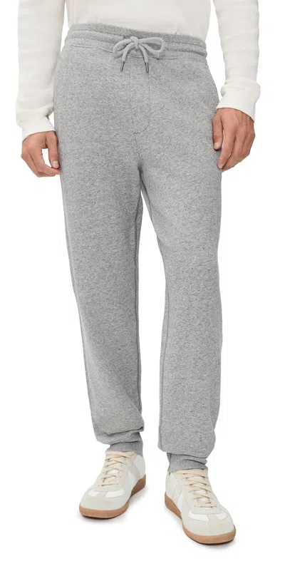 Faherty High Standard Fleece Sweatpants Pebble Grey Heather In Gray