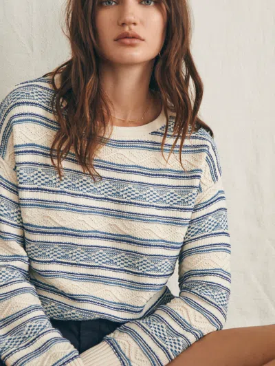Faherty High Tide Sweater In Bristol Bay