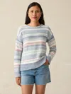 Faherty High Tide Sweater In Todos Santos Stripe