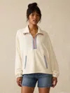 Faherty High Tide Terry Anorak Hoodie In White