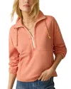 Faherty High Tide Terry Anorak In Neutral