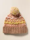 Faherty Highland Fairisle Pom Beanie In Multi