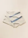 Faherty Highland Fairisle Scarf In White