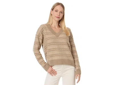 Faherty Highland Fairisle Vneck Sweater