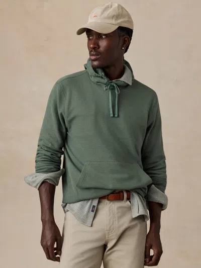 Faherty Highland Knit Hoodie In Green
