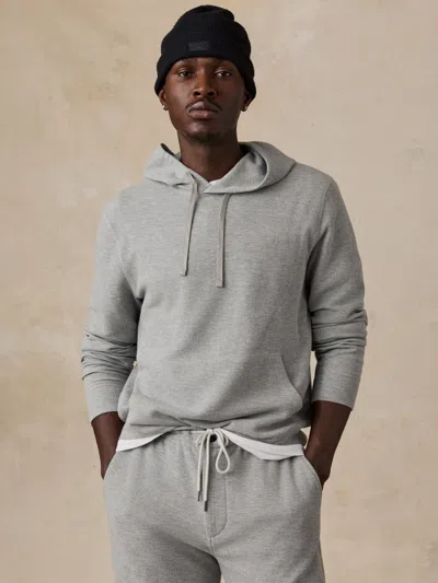 Faherty Highland Knit Hoodie In Gray