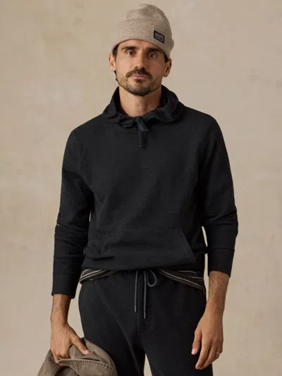 Faherty Highland Knit Hoodie In Black