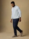 Faherty Linen Drawstring Pants In Blue