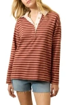 Faherty Hometown Rugby Top In Brown