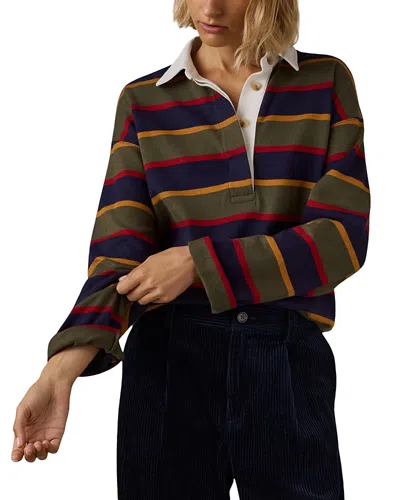Faherty Hometown Rugby Top In Multi
