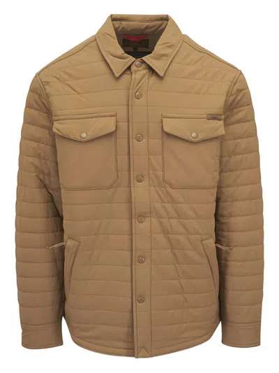 Faherty Horizon Series Cpo Quilted Jacket In Brown