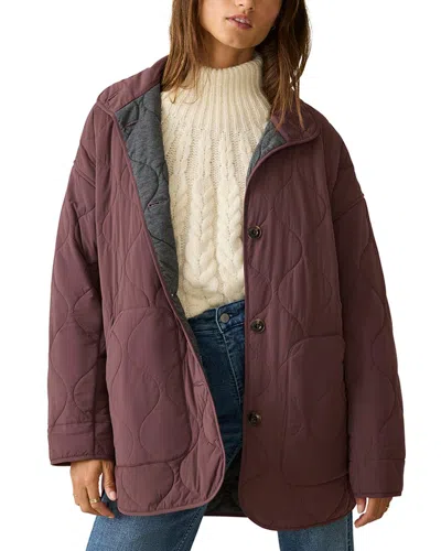 Faherty Horizon Series Quilted Jacket In Huckleberry