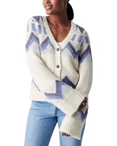 Faherty Icelyn Fairisle Alpaca-blend Cardigan In Animal Print