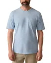 Faherty Indigo Pocket T-shirt In Gray