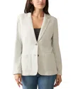 Faherty Inlet Knit Blazer In Gray