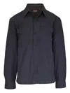 Faherty Inlet Chest-pocket Button Overshirt In Blue