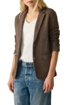 Faherty Inlet Cotton Blend Knit Blazer In Brown