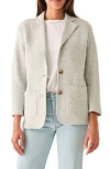 Faherty Inlet Cotton Blend Knit Blazer In Gray