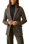 Faherty Inlet Houndstooth Knit Tweed Blazer
