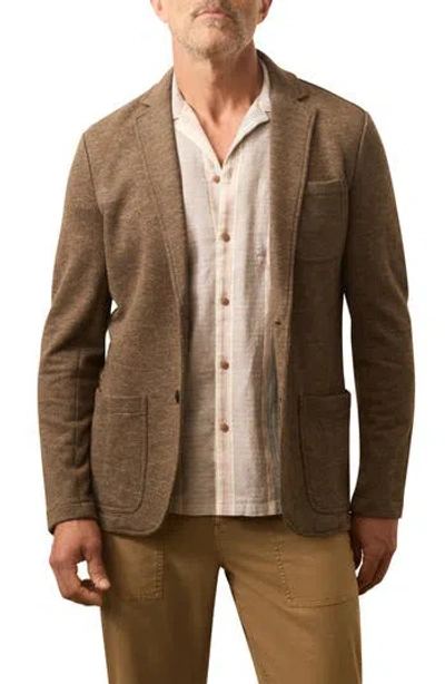 Faherty Inlet Knit Blazer In Brown