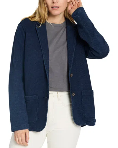 Faherty Inlet Knit Blazer In Blue