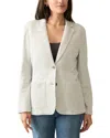 Faherty Inlet Knit Blazer In Gray