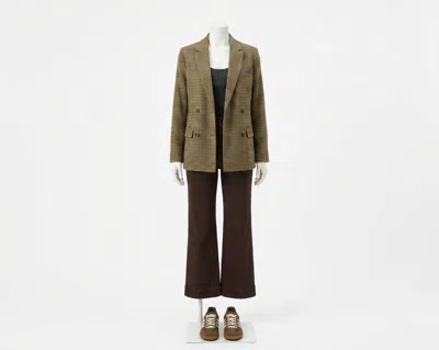 Faherty Inlet Knit Double Breasted Blazer In Rockhill Hounds In Multi