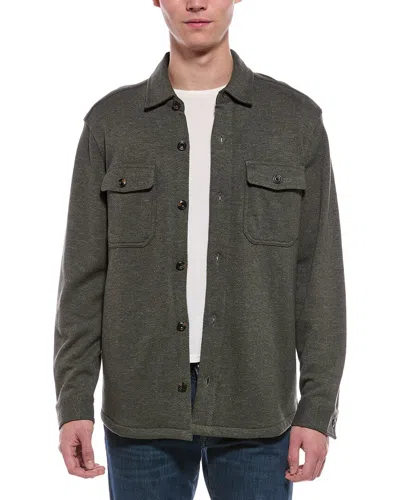 Faherty Inlet Knit Jacket In Green