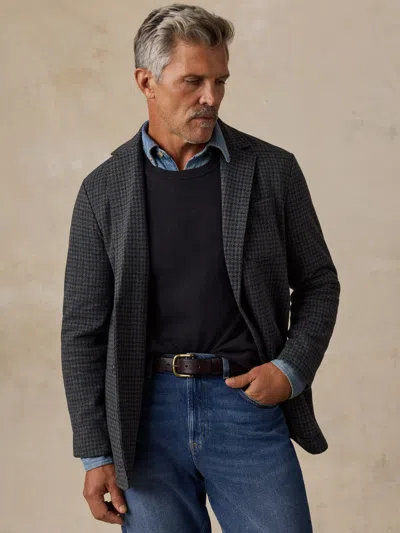 Faherty Inlet Knit Tweed Blazer In Cascade Bluff Plaid