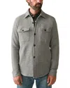 Faherty Legend Sweater Shirt In Fossil Grey Twill In Medium Grey