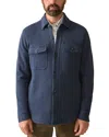Faherty Inlet Knit Shirt Jacket In Navy Night