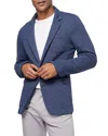 Faherty Inlet Slim Fit Knit Blazer In Deep Navy Melange
