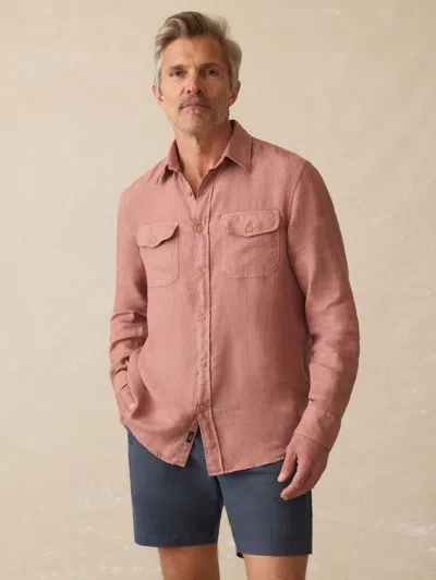 Faherty Irish Linen Safari Shirt