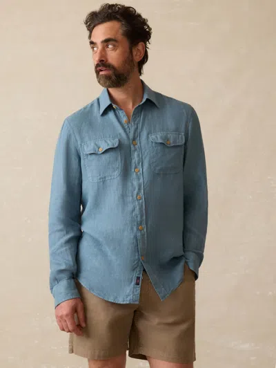 Faherty Irish Linen Safari Shirt