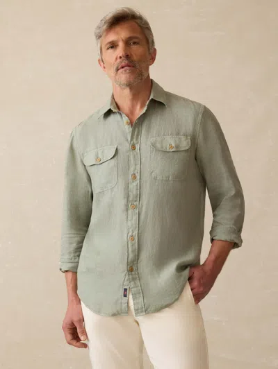 Faherty Irish Linen Safari Shirt