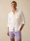 Faherty Irish Linen Safari Shirt