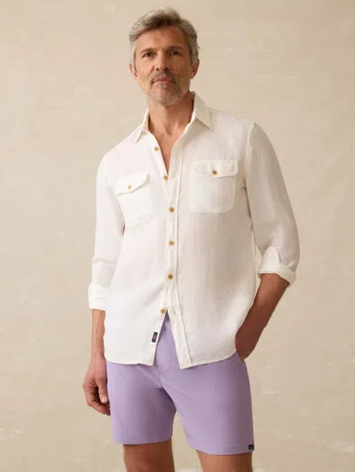 Faherty Irish Linen Safari Shirt