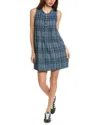 Faherty Isha Plaid Pintuck Organic Cotton Minidress