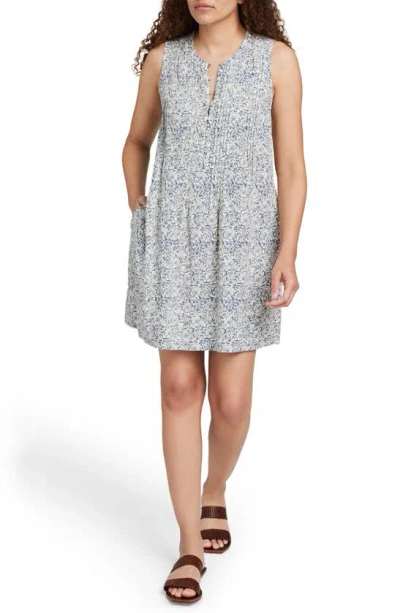 Faherty Isha Floral Hemp Blend Dress In Cream Imma Floral