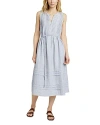 Faherty Isha Midi Dress In Blue Mini