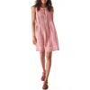 Faherty Isha Stripe Sleeveless Linen Blend Dress