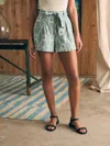 Faherty Isla Print Tie Waist Shorts In Tuscan Ikat