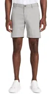 Faherty Movement Flex Linen-blend Short In Fog Grey