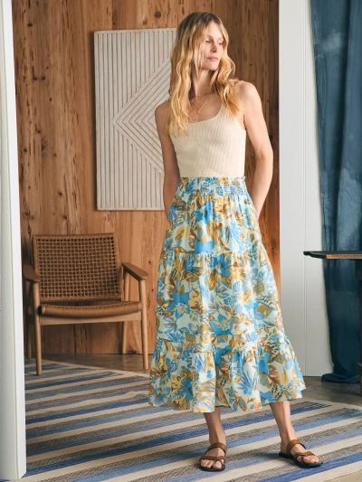 Faherty Ivy Skirt In Paradise Blossom